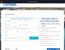 Tablet Screenshot of carhirecornwall.com